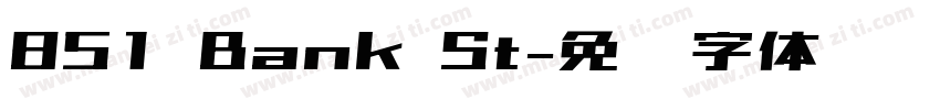 851 Bank St字体转换